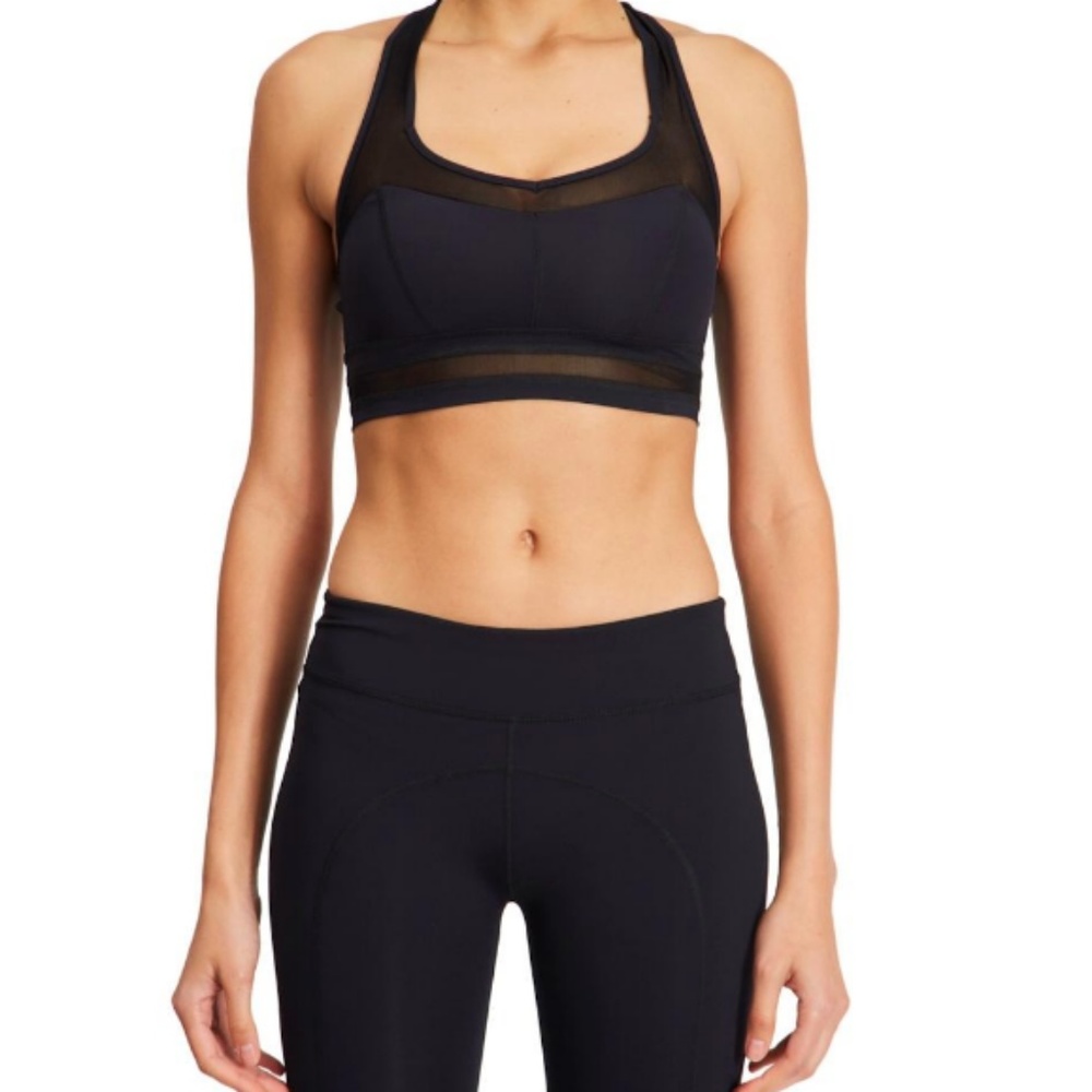 BOOM BOOM ATHLETICA mesh bra, black - NEW w/ tags